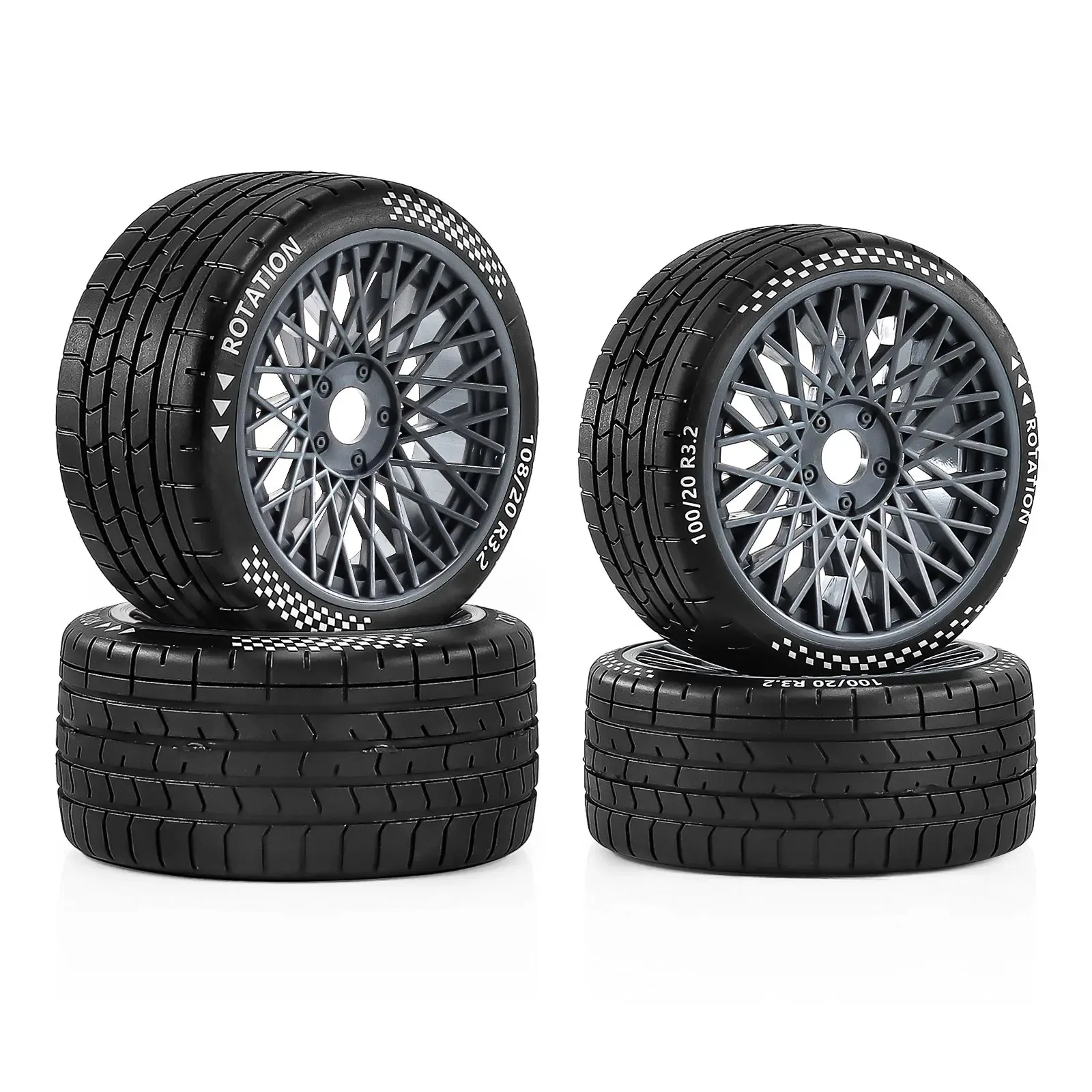 

Heavy Duty Professional Drift Staggered Tire &Wheel Kit 17mm Hex Modified Upgrade for 1/7 ARRMA Felony Infraction RWD Mustang GT