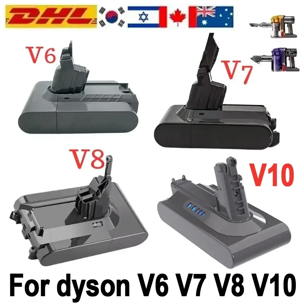 

Vacuum Cleaner rechargeable Battery for Dyson V6 V7 V8 V10 11 Series SV07 SV09 SV10 SV12 DC62 Absolute Fluffy Animal Pro Bateria