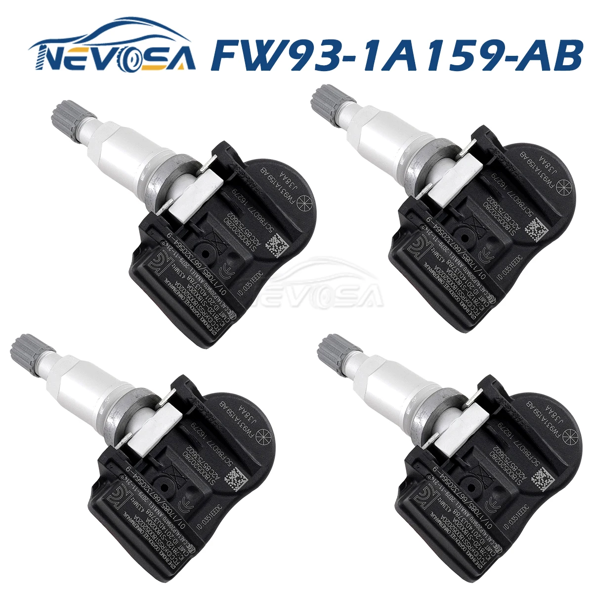 

NEVOSA FW93-1A159-AB TPMS Sensor For Land Rover Defender Range Rover Evoque Sport Jaguar F-Type XE XF XJ GX63-1A159-AA 433MHz