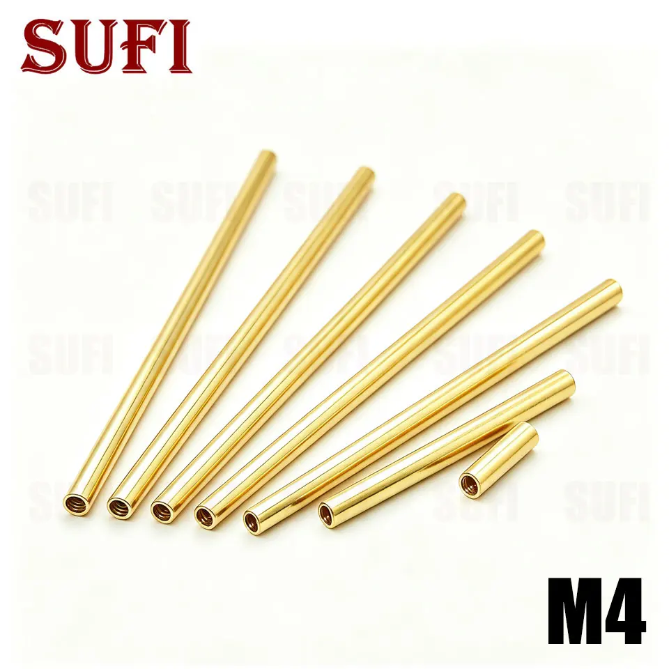 10Pcs Internal Thread M4 Internal Tooth Tube Hollow Connection Tube Connector Dia5.2mm Circular Double Headed Internal Tooth Rod