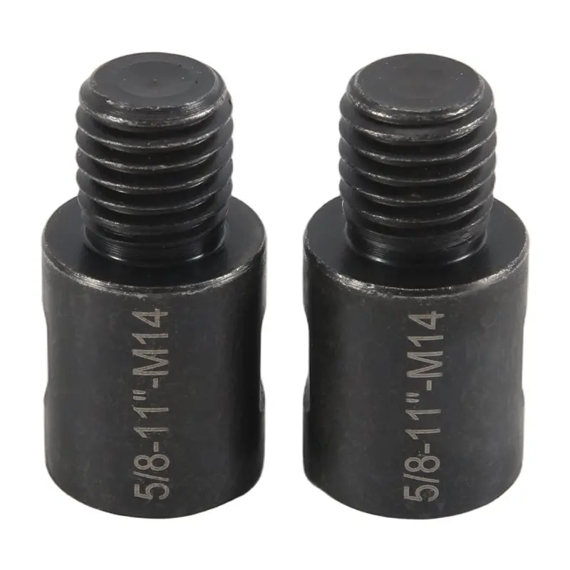 IALJ-2Pcs 5/8 Inch-11 To M14 Adapter Angle Grinder Thread Converter Adapter Shaft Connector For Diamond Core Drill Bits