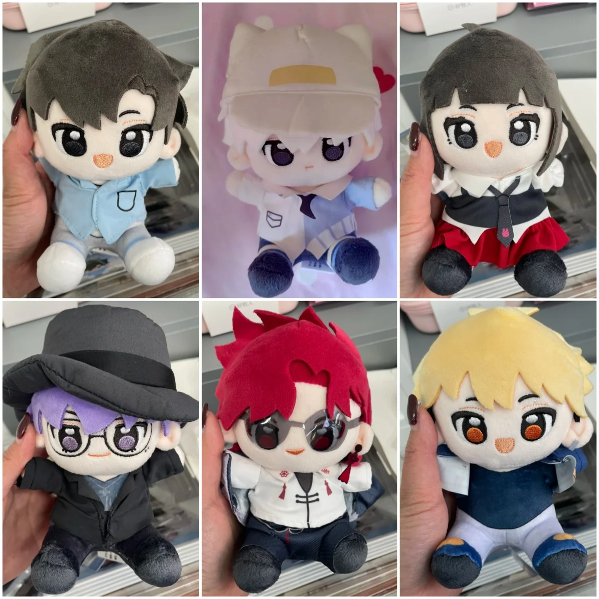 

Link Click Charles Lucas Sitting Posture Short Plush Doll Bedroom Living Room Bedside Doll Ornament Backpack Pendant Gift Toys