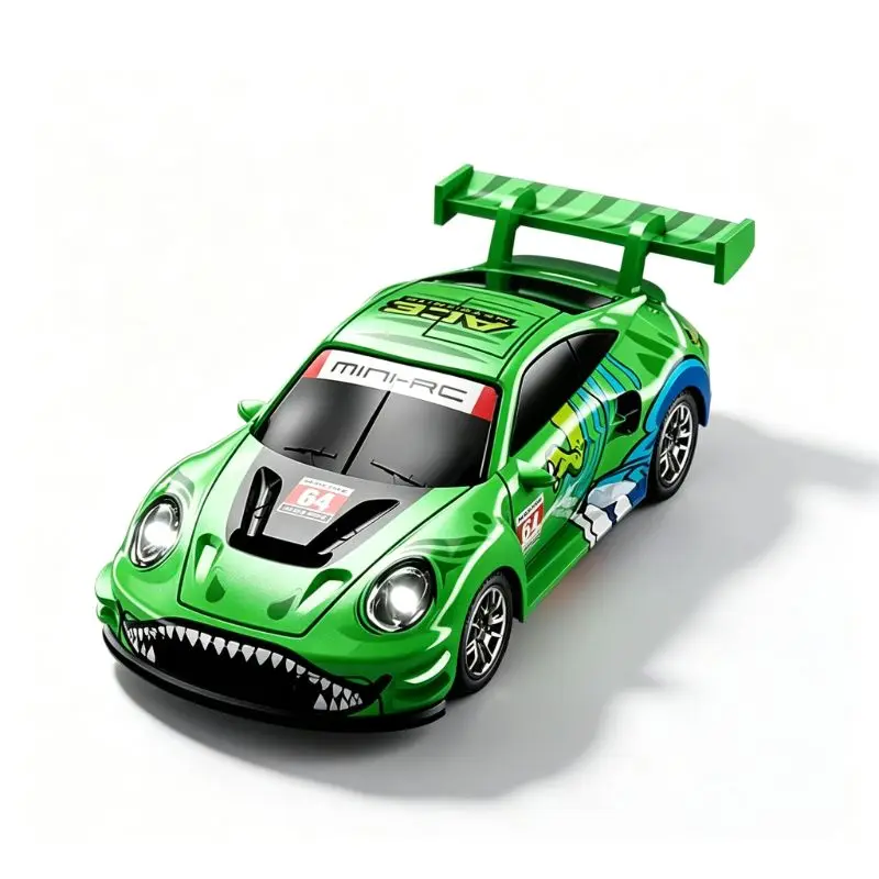 1:64 Scy-64001 Mini Rc Drift Car, 2.4g 4wd Full-Proportional High Speed Desktop Model With Led Lights