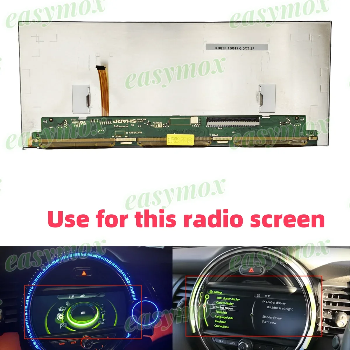 

8.8" LCD Display for MINI COOPER F54 F54 F55 F56 CLUBMAN NBT OEM Information Screen NAVIGATION 8.8" DISPLAY SCREEN 2014-2017