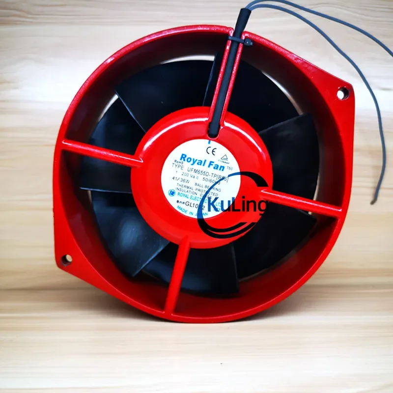 Original ROYALFAN UTM655D-TP B56 UFM655D-TP B56 AC200V High Temperature Resistant Fan for ROYALFAN