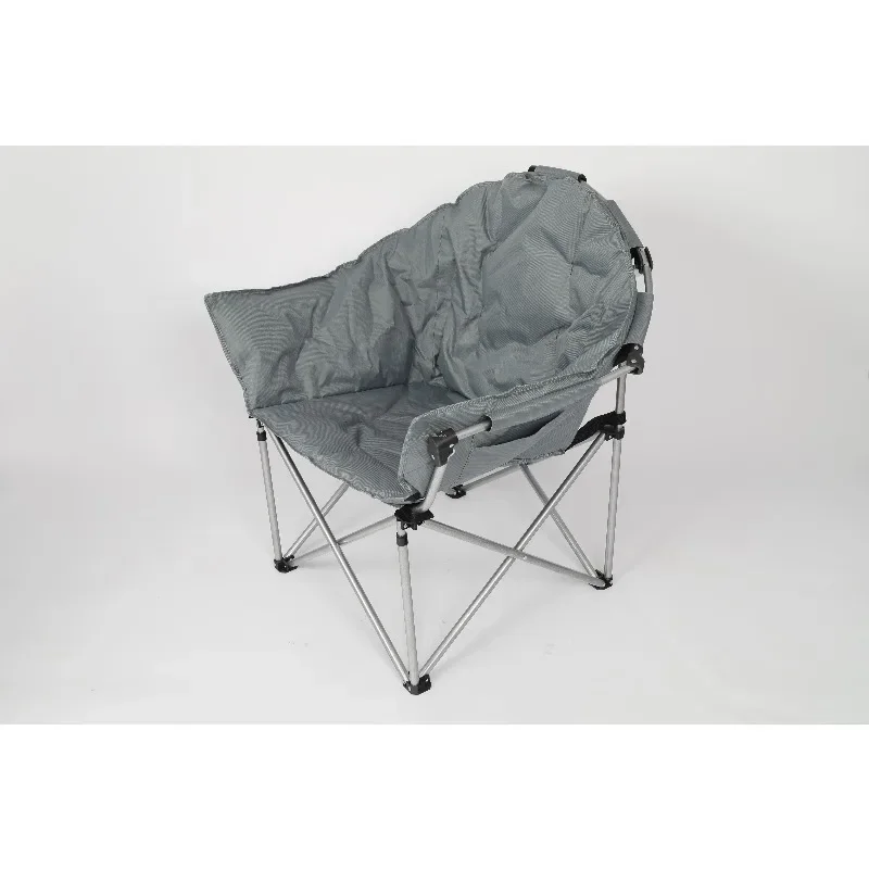 High Quality Extra Large Portable Moon Thermal Camp Folding Chair Comfortable Padded Seat for outdoor use