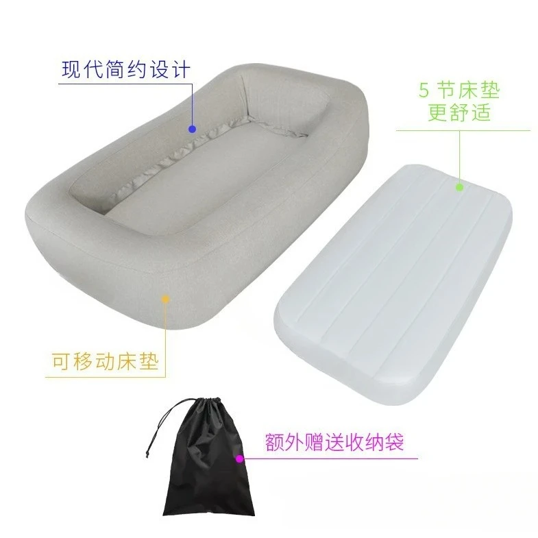 Inflatable bed outdoor travel material convenient foldable