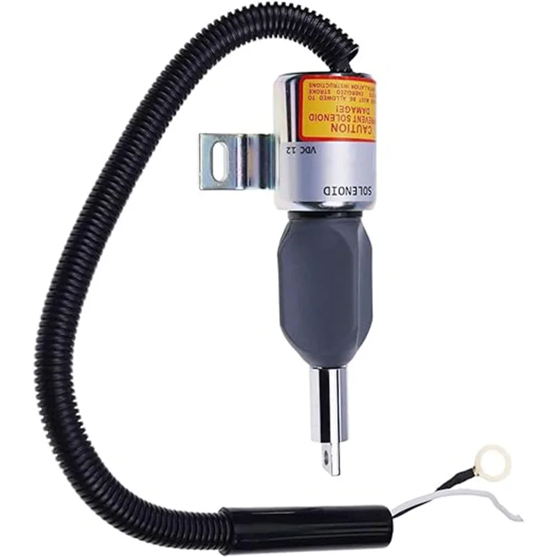 

12V Fuel Shutoff Solenoid 1753ES 1700-4069 1700-4061 Compatible with for Woodward for Takeuchi TL140