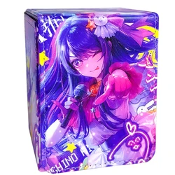 Anime Pokemon Yugioh OCG PTCG Trading Cards Deck Box OSHI NO KO Hoshino Ai Figures Protector Case Pu Leather Storage Box 100+