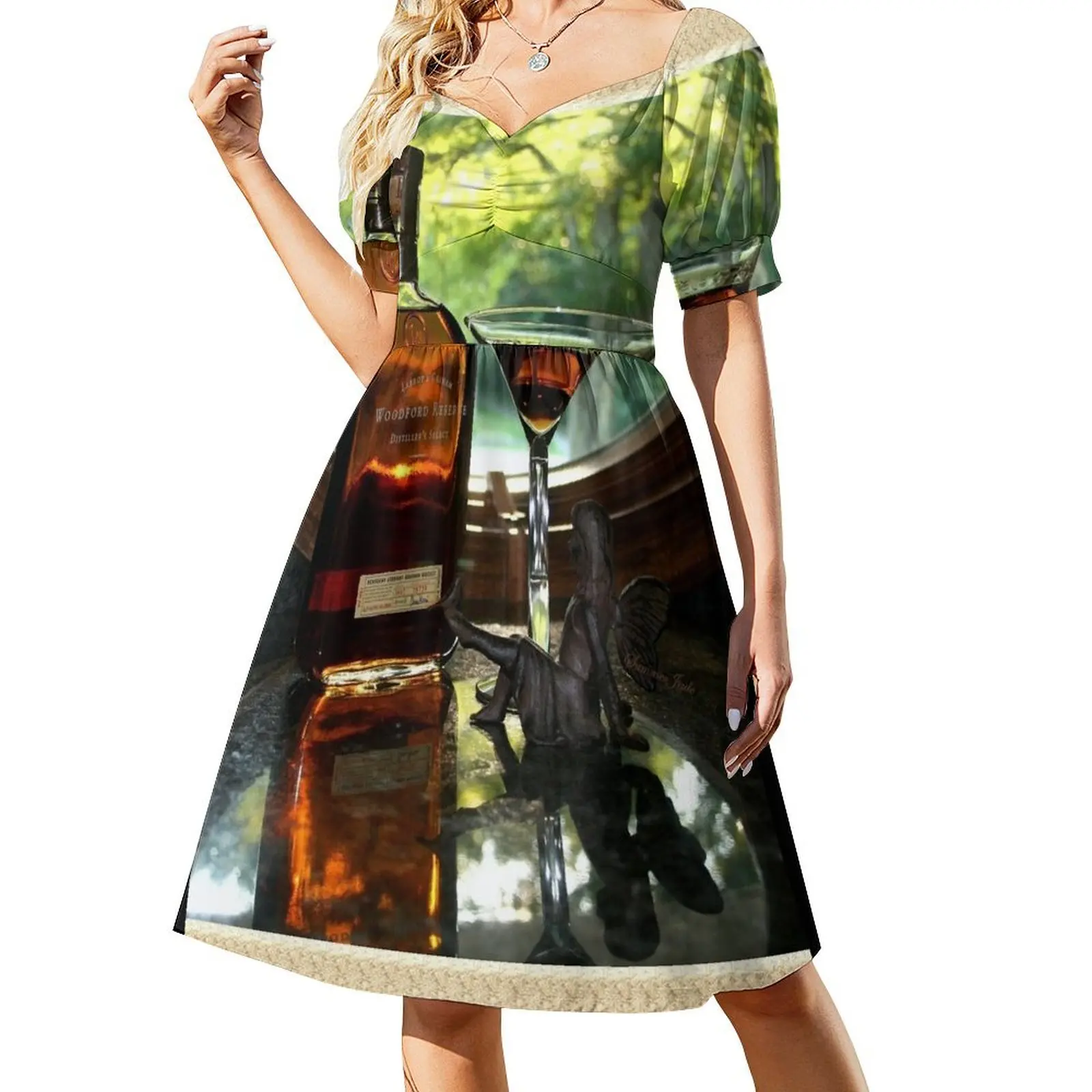 Welcoming the Golden Hour Short Sleeved Dress summer dress women 2025 evening dress