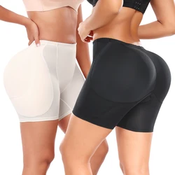 Women Hip Butt Padded Booty Lifter Body Shaper Shorts Thicker Enhancer Removable 4 Pads Panty for Bigger Butt Fake Ass Boyshorts