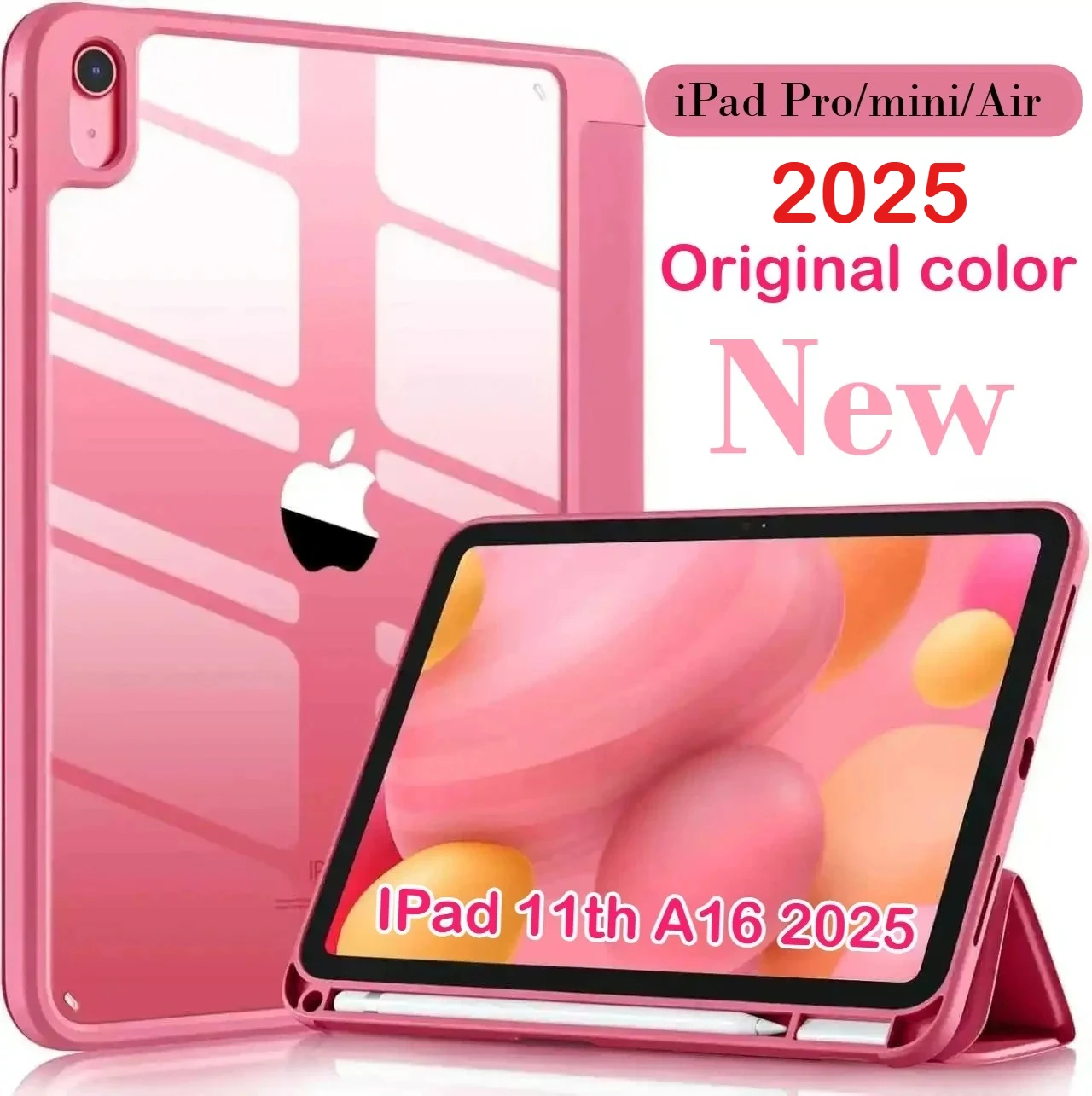 

2025 New Tablet Case for IPad Pro M5 Air 11 13 12.9 Generation A16 11th 10th Air 7 6 5 4 3 10.9" M3 M4 M2 Shockproof Back Cover