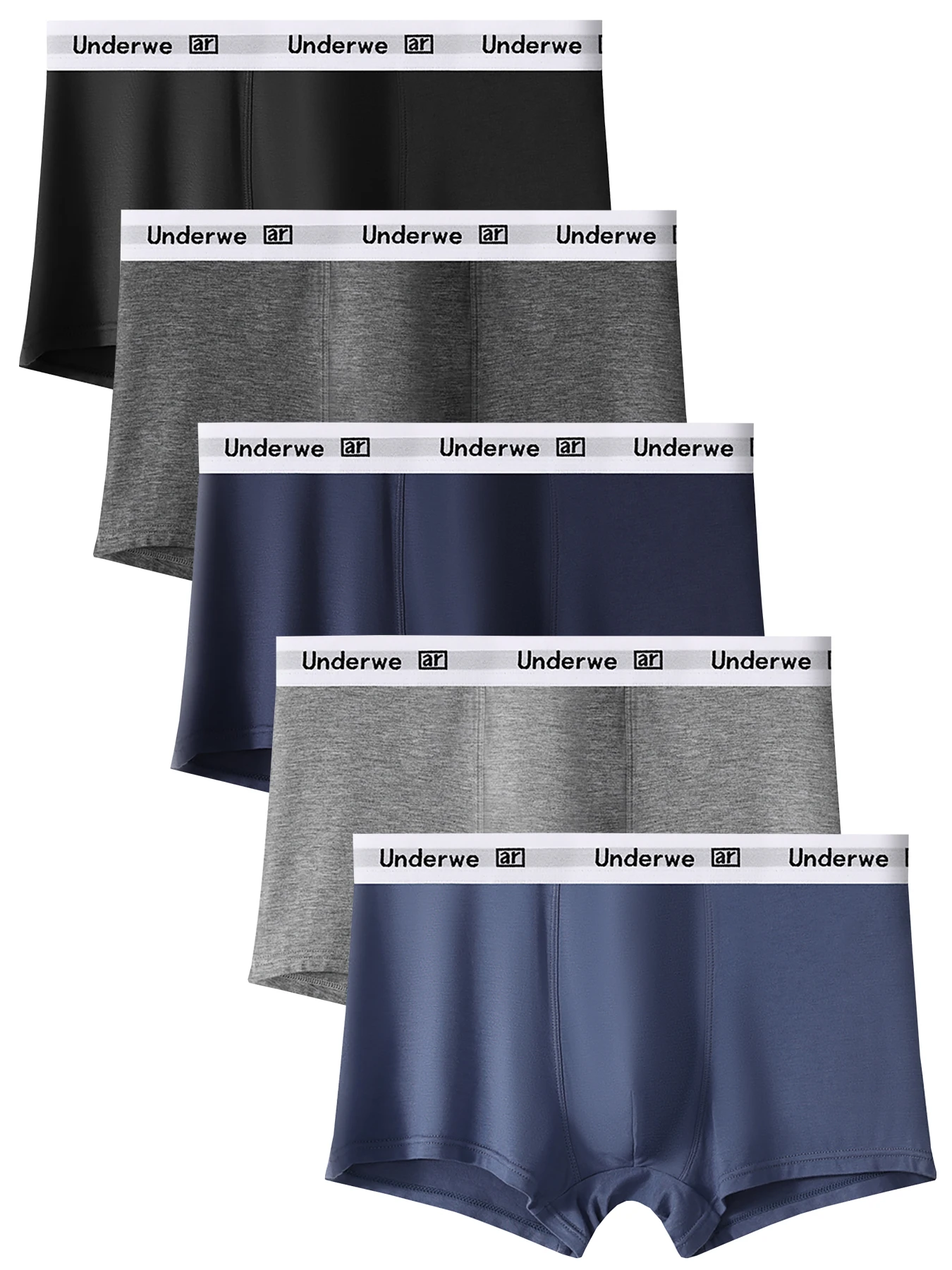 

Новый комплект повседневного мужского нижнего белья из 5 предметов, удобный, дышащий, подходит для занятий спортом, повседневного использования и всех четырех сезонов.