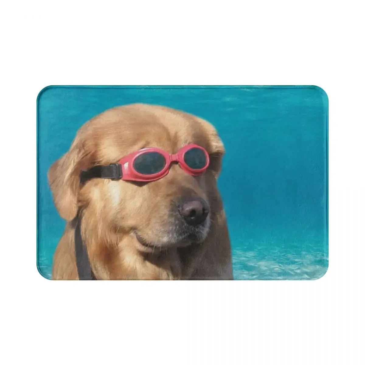 

Напольный коврик Swimmer Dog из полиэстера, коврик, коврик для ног, нескользящий Противоскользящий напольный коврик для передней комнаты, коридора, кухни, спальни, балкона, туалета