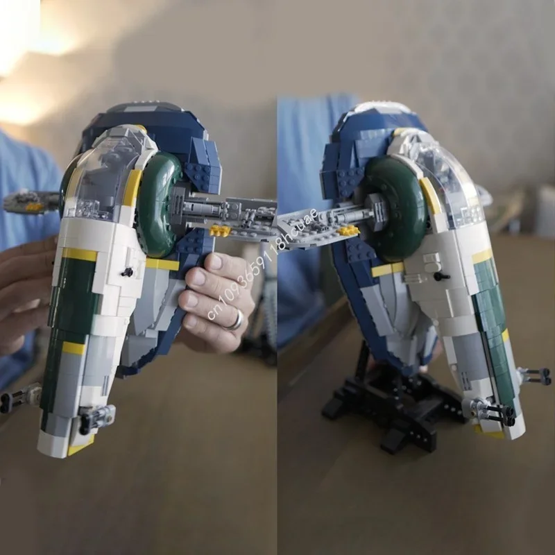 1041pcs MOC Jango S Slave 1 Star Battle Model Building Blocks Toy Construction Creative Idea Christmas Gift Education Brick view 3