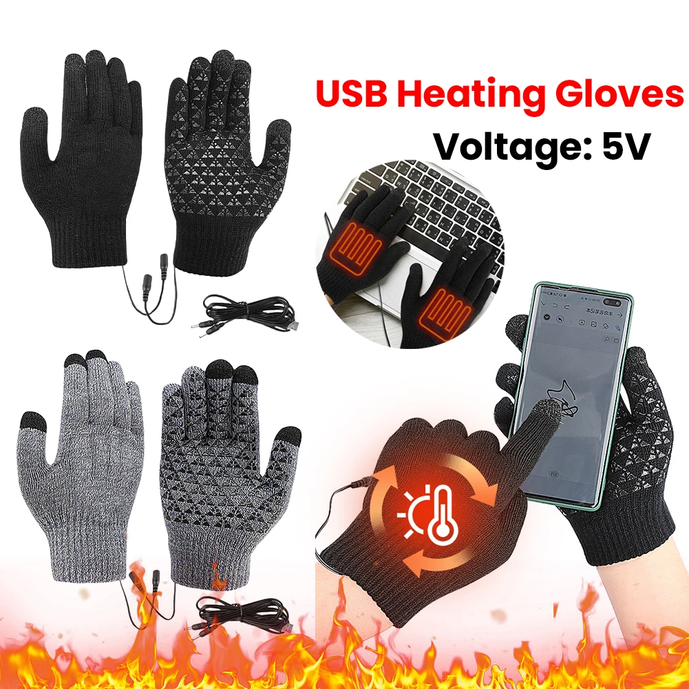 

Thermal Windproof Warm Gloves Touch Screen Winter Snowboard Gloves Knitted Gloves Hand Warmer for Cycling Driving Hiking Walking