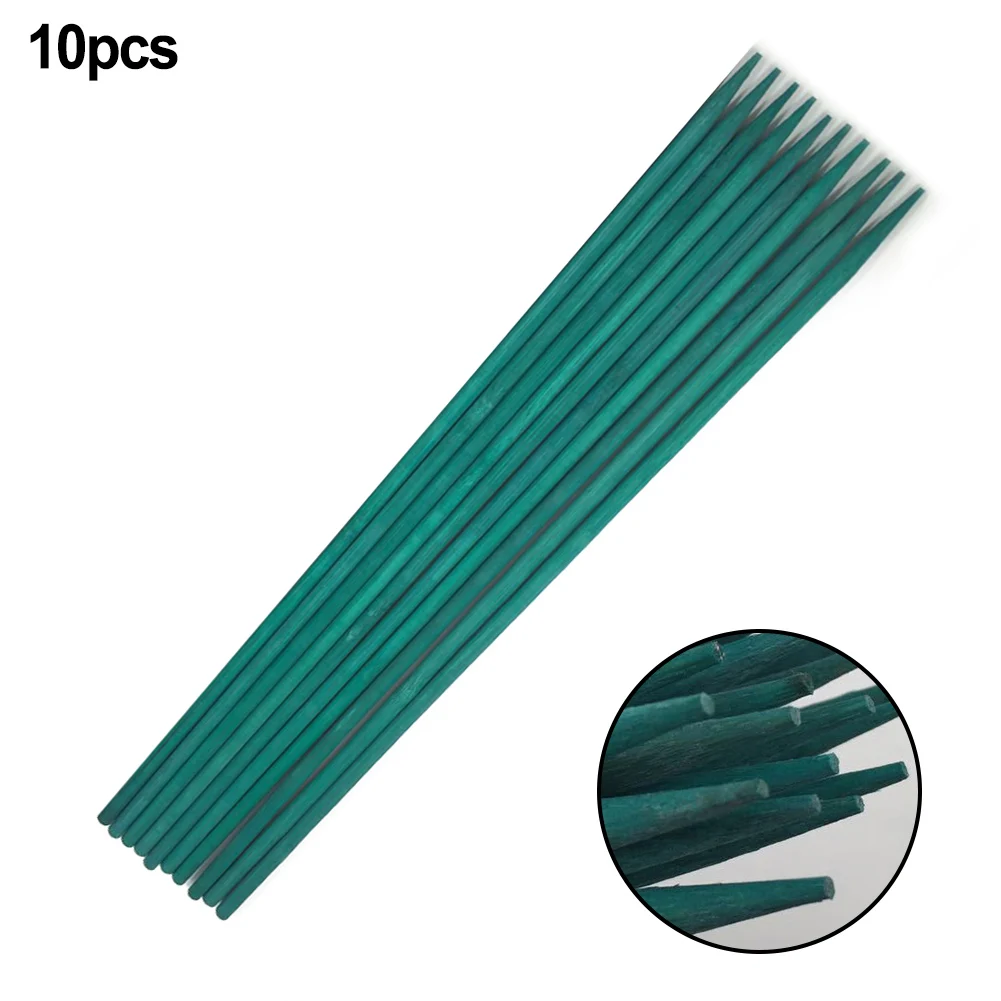 10pcs 38cm Bamboo Plant Stake Dyed Bamboo Skewers Flower Arranging Sticks Plant Growth Support Rod For Flower Arrangement