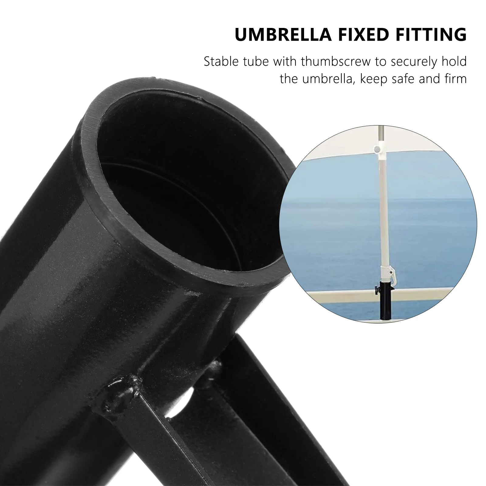 

Sun Umbrella Clip Patio Bracket Fixed Support Fitting Clips Parasol Plastic Stand Man