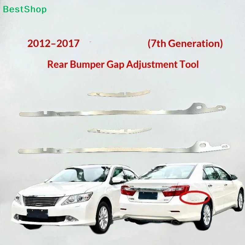 4pcs Stainless Steel Rear Bumper Gap Adjustment Tool For 2012 To 2017 Camry 7th Generation Perfect For DIY Auto Repair