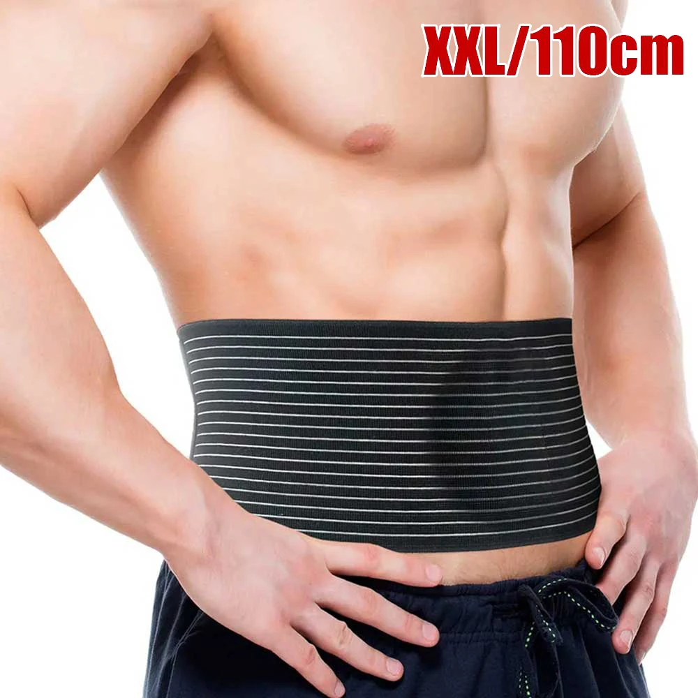 1Pcs Umbilical Navel Hernia Belt for Men and Women/Abdominal Care Support Binder with pad Elastic Cotton Blend Fabric XXL（110cm）