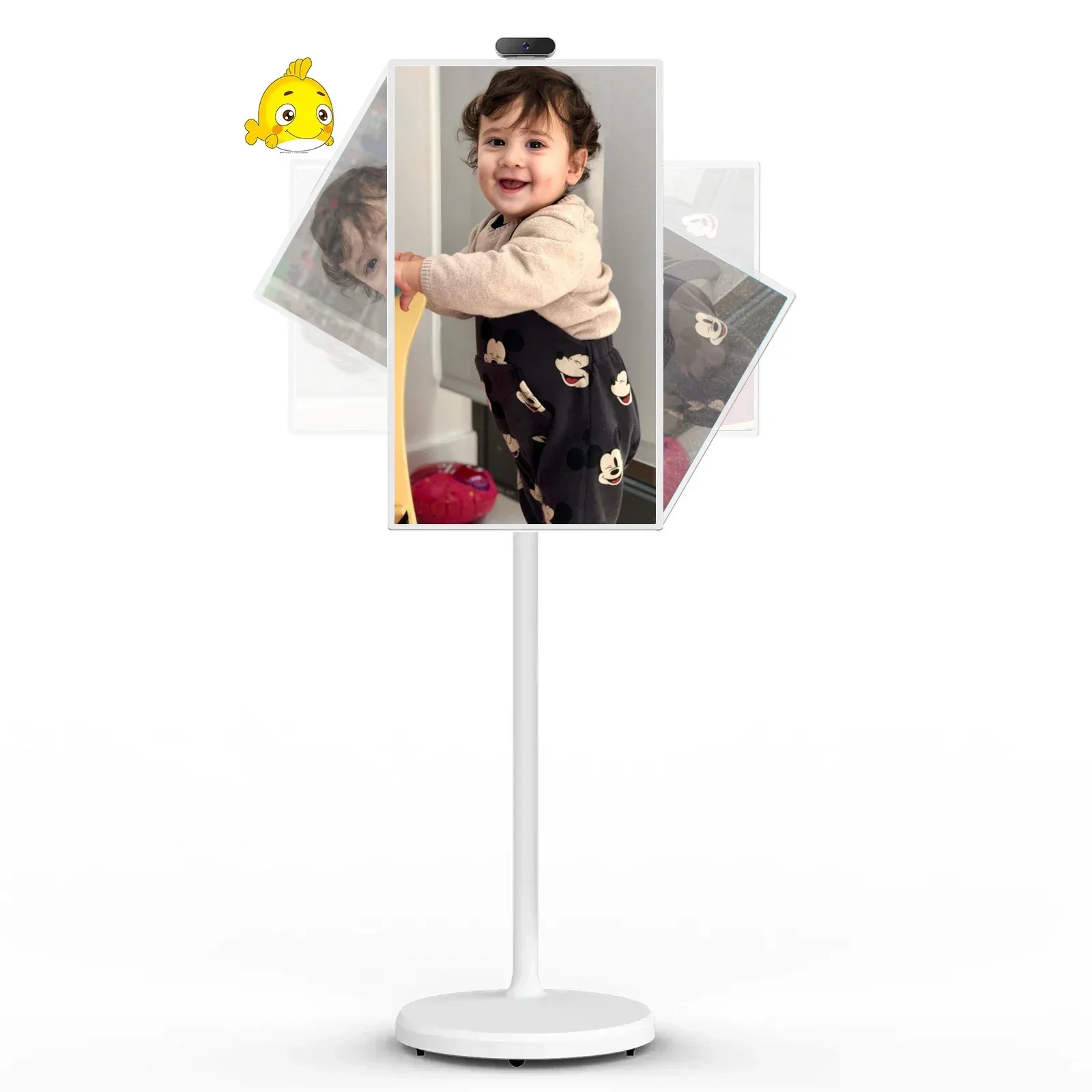 Interactive 24 Inch Smart TV | Android In-cell Touch Screen Portable Vertical TV for Live Use