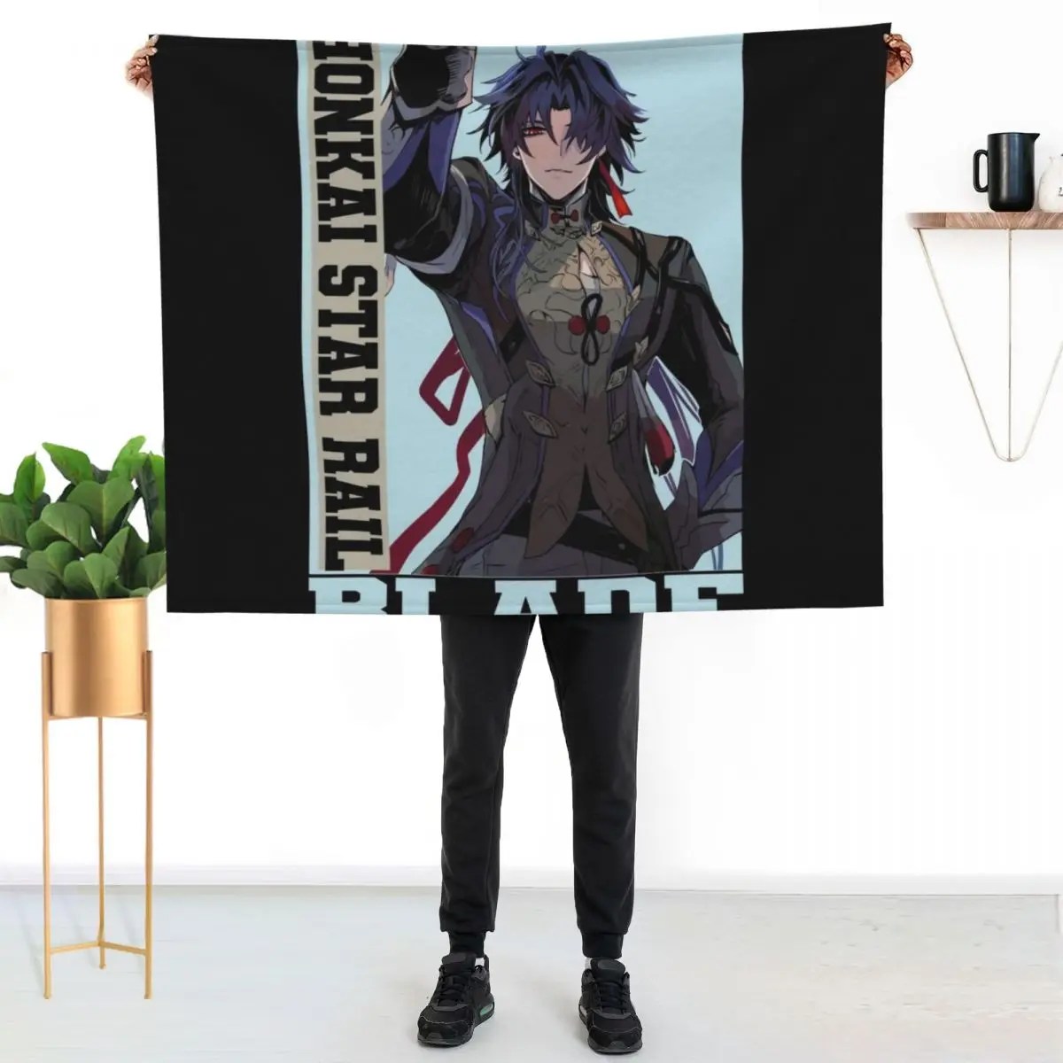 

Blade - Honkai Star Rail Throw Blanket Cozy Throw Blanket Birthday Gift for Him Her