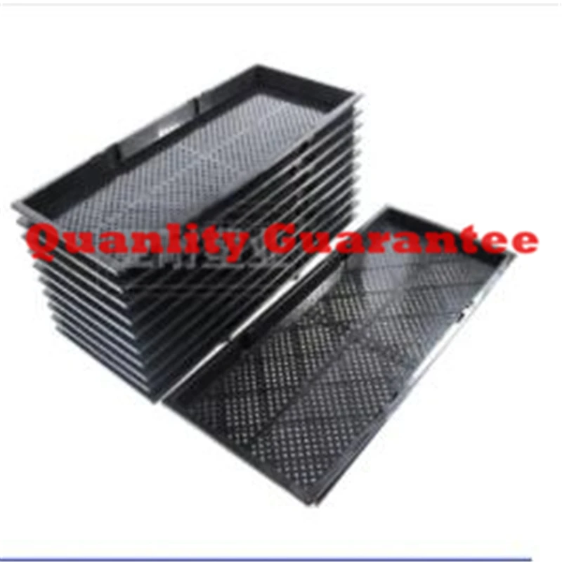 10pcs Double-layer sprout seedling dish Thick pot culture Pinet tray Nutrition bowl culture tray 56*24*3cm