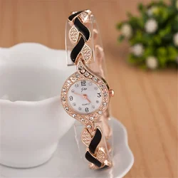 New Fashion Rhinestone Watches Women Luxury Brand Stainless Steel Bracelet watches Ladies Quartz Dress Wristwatches reloj mujer