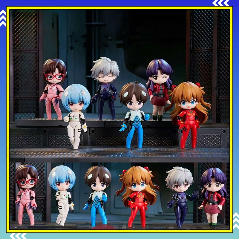 

Оригинальная коллекционная фигурка BLOKESE Evangelion Miracle Connection Series: Загадочная коробка-сюрприз, кавайный персонаж, подвижная коллекционная игрушка, подарок на день рождения