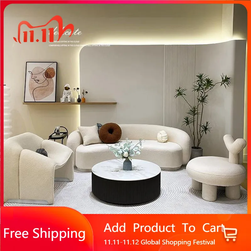 

Relaxing Modern Living Room Sofa Minimalist Lounge White Relaxing Living Room Sofa Romantic Replica Divano Unique Furniture