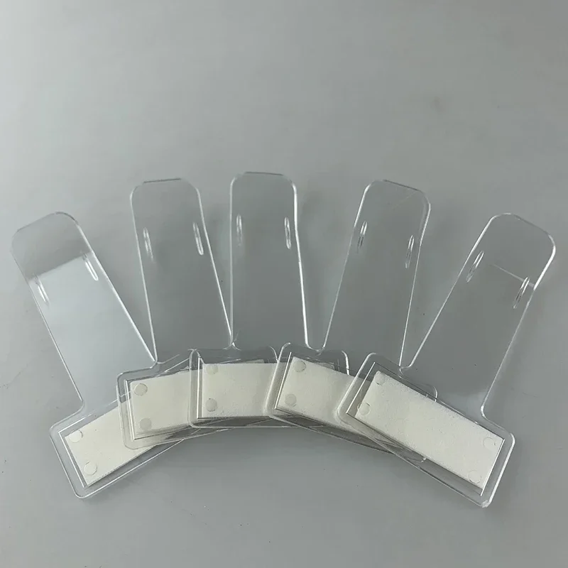 

5 шт., прозрачный пластиковый автомобильный Стайлинг, держатель для парковочного билета, автомобильная застежка, держатель для карт, монтажная застежка-органайзер, наклейки на лобовое стекло