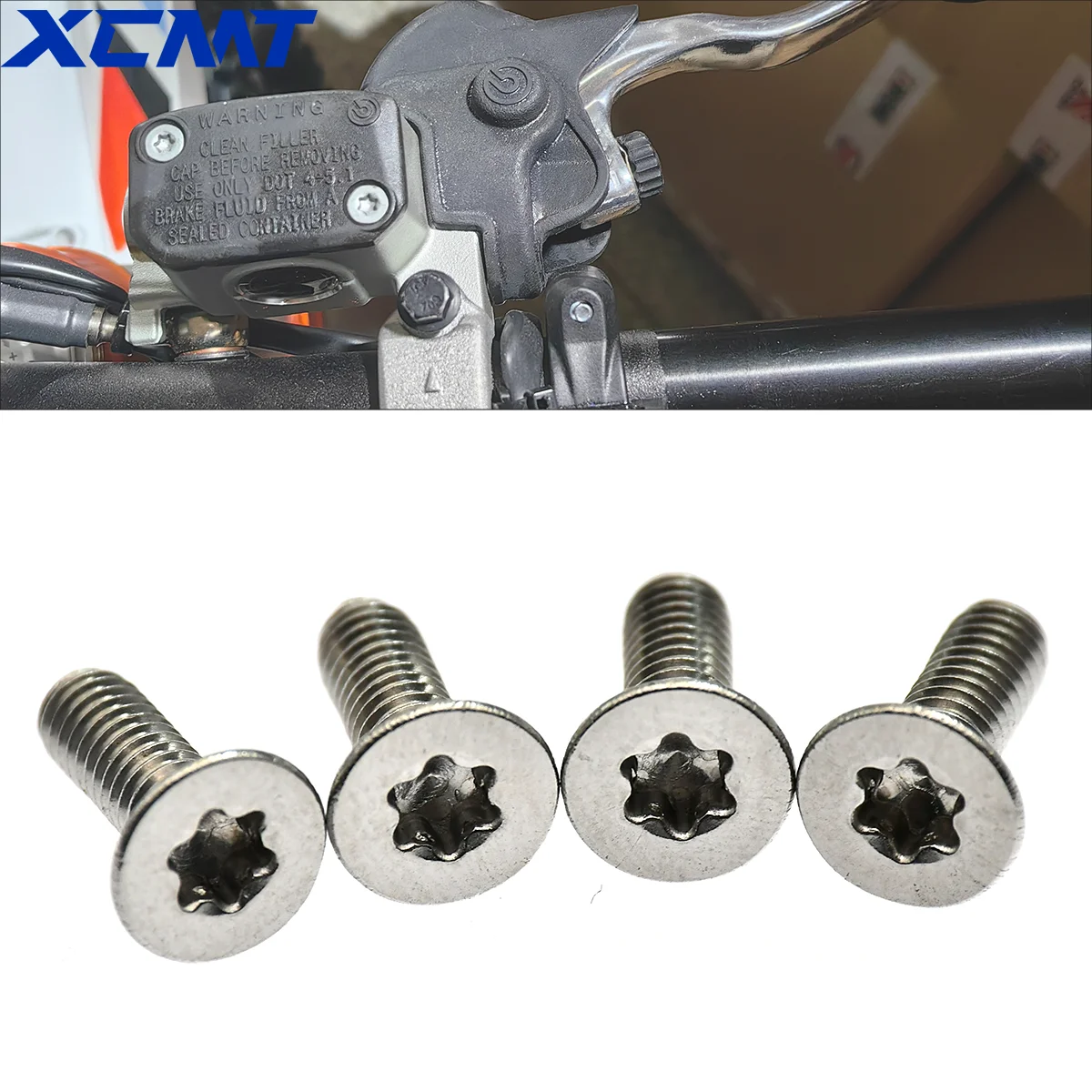 Front Brake Reservoir Cover Screws For KTM EXC SX SX-F XC XC-F EXC-F 125-530 For Suzuki RM80 85 125 250 RMZ RMX 250 DR250R Parts