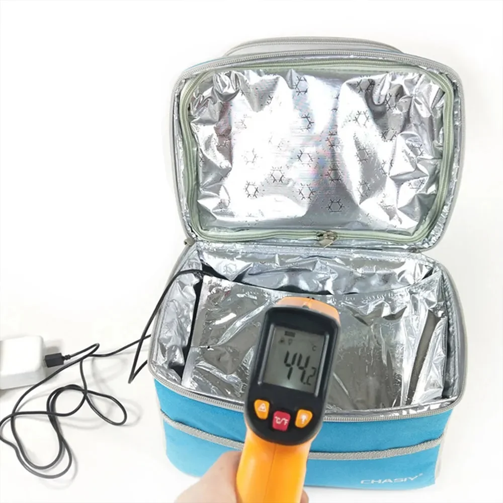 Car refrigerator bag heating plate 5V portable USB heating plate, used for food heater lunch box, used for electrically heating view 2