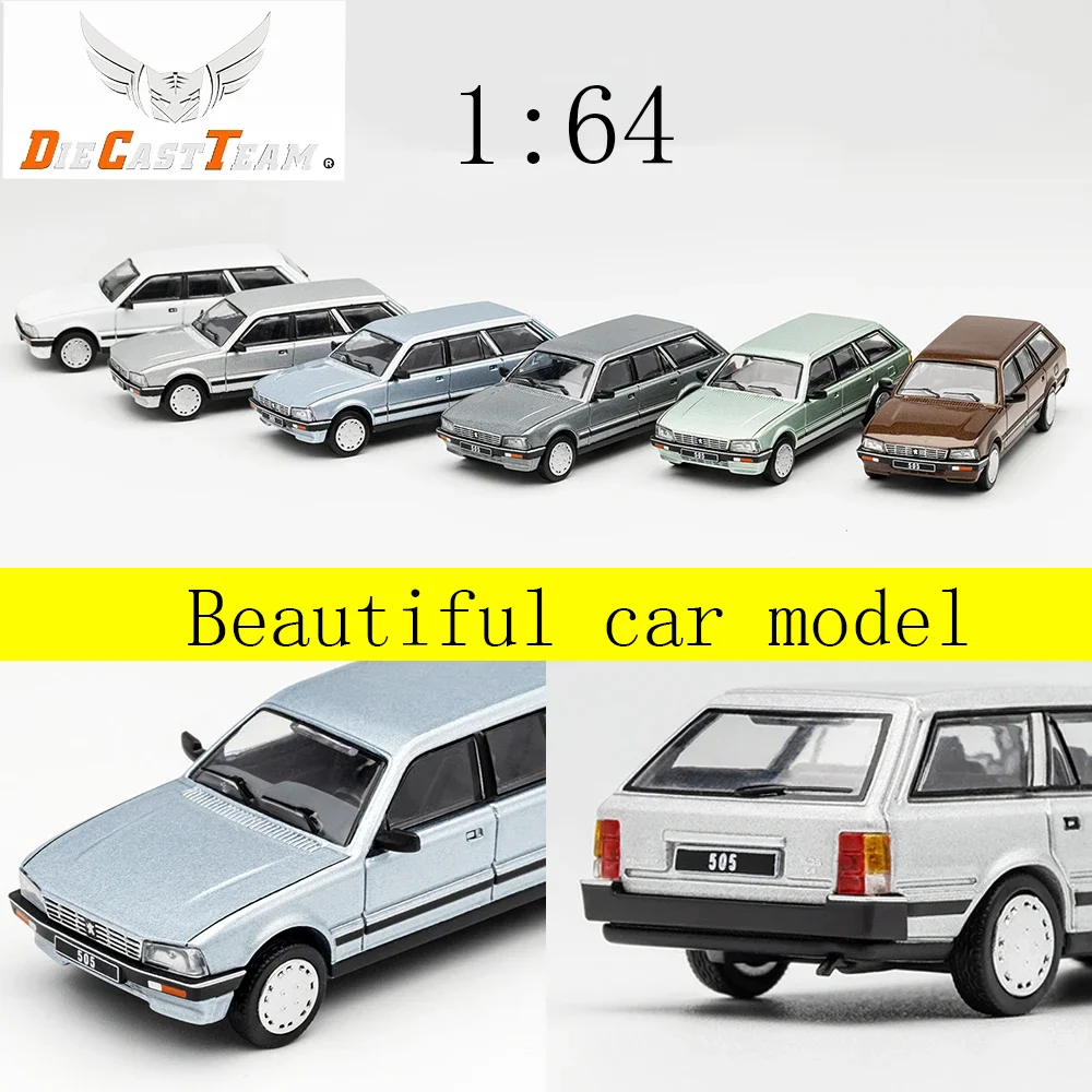 

DCT 1:64 Peugeot 505 SW Simulation Alloy Car Model Collection Ornaments