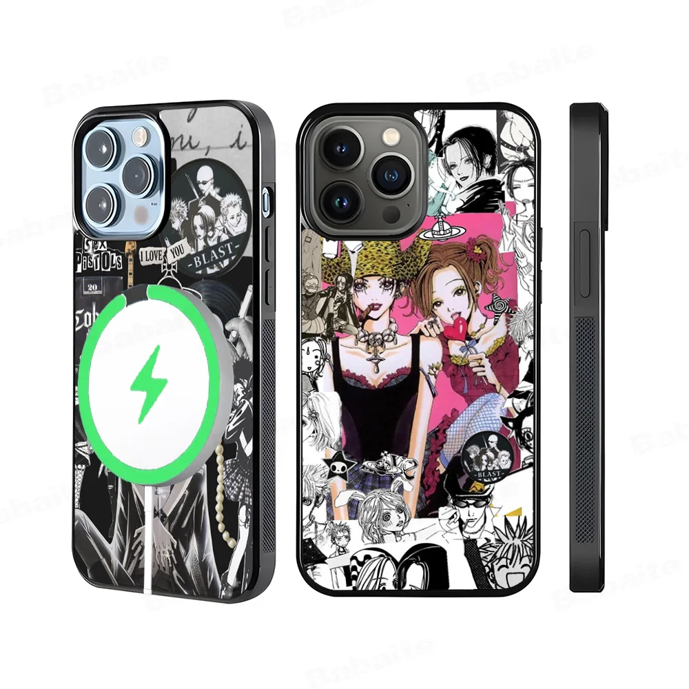 Cartoon Anime Oosaki Nana Phone Case For iPhone 15 Pro Max Case 14 Plus 13 12 11 Magesafe Magnetic Wireless Charge Cover