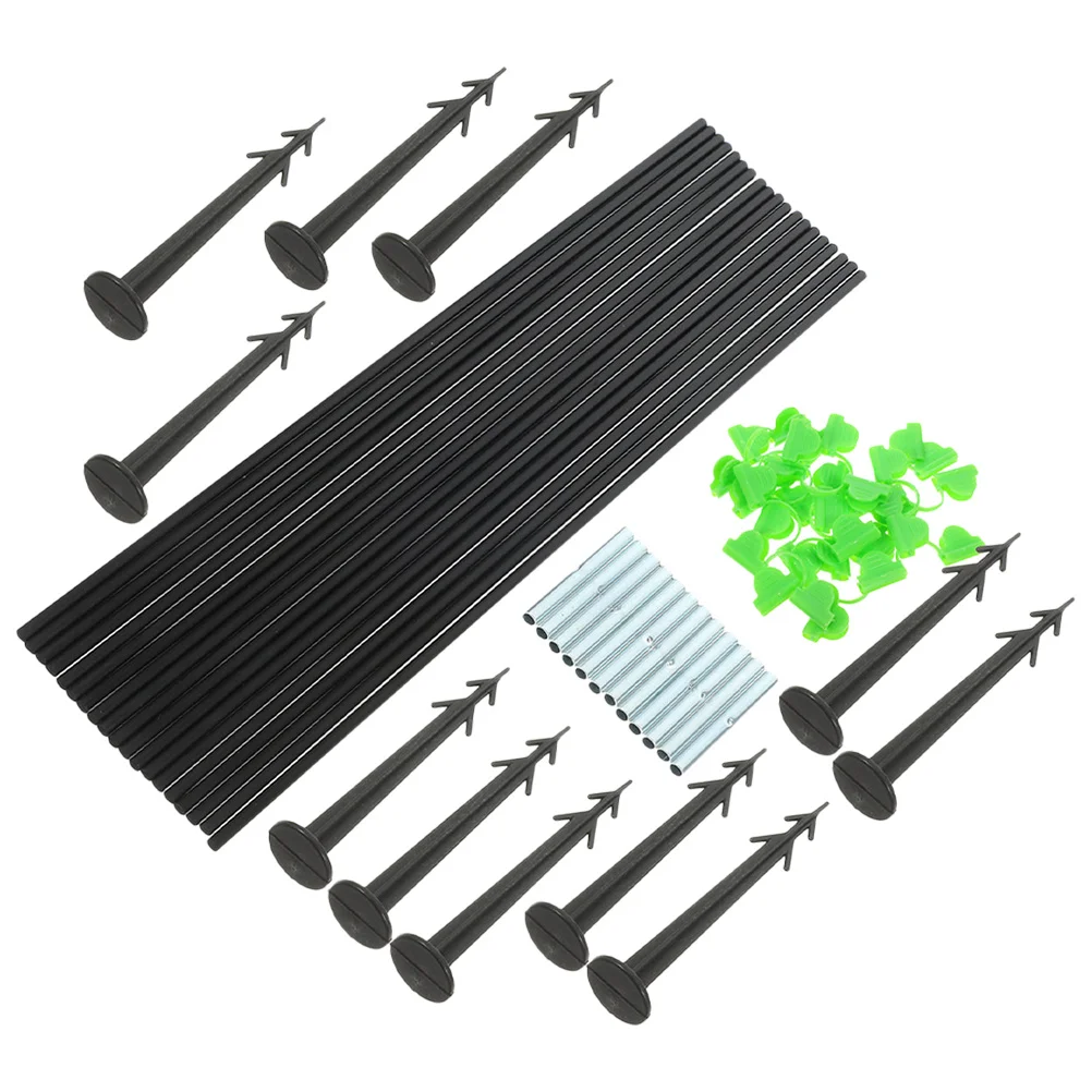 

1Set Greenhouse Protection Net Heavy Duty Plastic Row Cover Hoops for Frost Sun Garden Grow Tunnel Support Frame