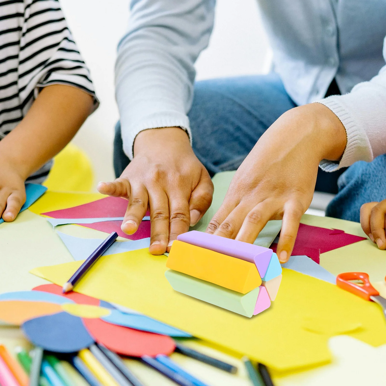 

18Pcs Triangular Erasers Tpe Multi-Function Clean Erasing Art Drawing Pencil Eraser School Supplies Cute Stationery