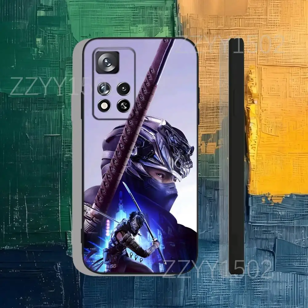 Чехол для телефона N-Ninja G-Gaiden 4 NG4 Ryu для Samsung S25, S24, Ultra, S20, S30, Plus, S22, S23, Ultra, Plus, 5G, черный силиконовый мягкий