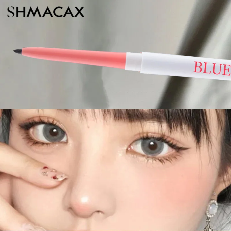 Penna per ombretti con baco da seta per Eyeliner solido, strumento per il trucco dell'eyeliner ad asciugatura rapida antisudore impermeabile a lunga durata per le donne