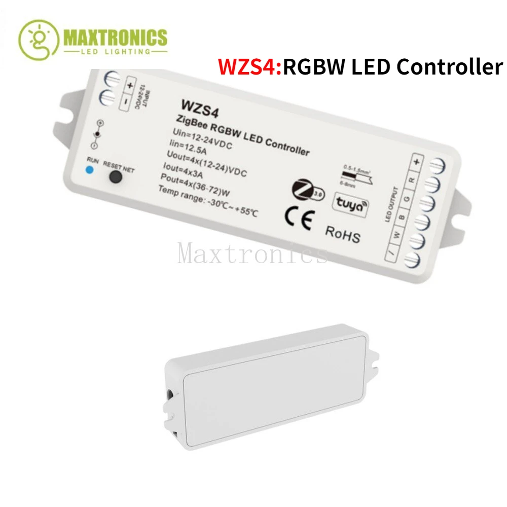 Zigbee 3.0 DC12-24-36V LED Controller WZS1/2/3/4/5 Voice /Google/Alexa control For Single Color CCT RGB RGBW RGB+CCT Led Strip