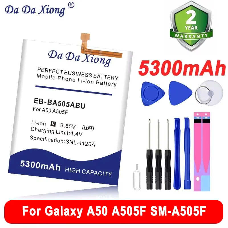 DaDaXiong 5300mAh EB-BA505ABU Bateria For Samsung Galaxy A50 A505F SM-A505F Battery in Stock