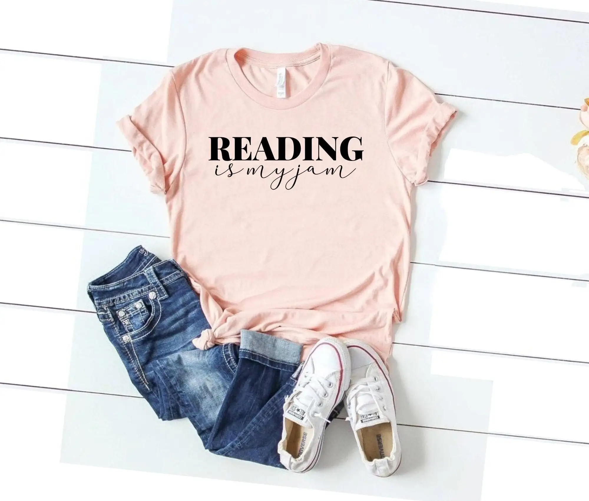 Book shirt lover gift grammar teacher life shirts english reading is my jam