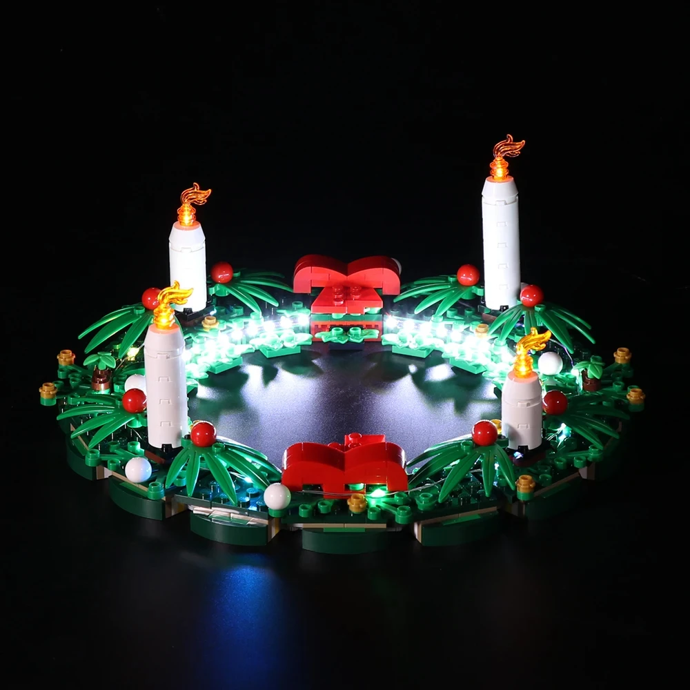 Vonado LED Lighting Set for 40426 Christmas Wreath Collectible Model Toy Light Kit, Not Included the Building Block