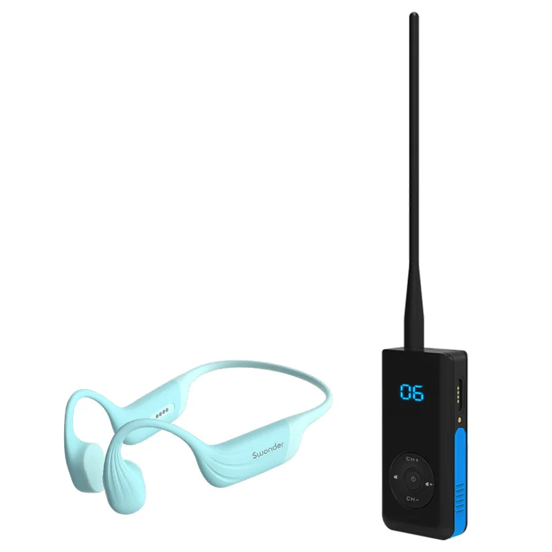 New Generation Swimming Training Headphones Swimming  Communicator Coach Talk Headphones with MP3 BLE Working Mode