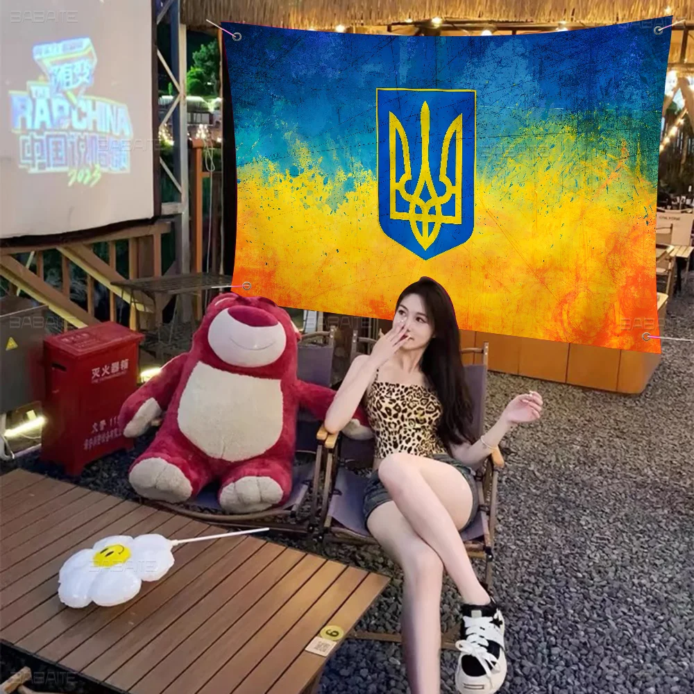 Ukraine Ukrainian girl Flag Large Size Shop Art Promotion Advertising Booth Flag Hanging Banners