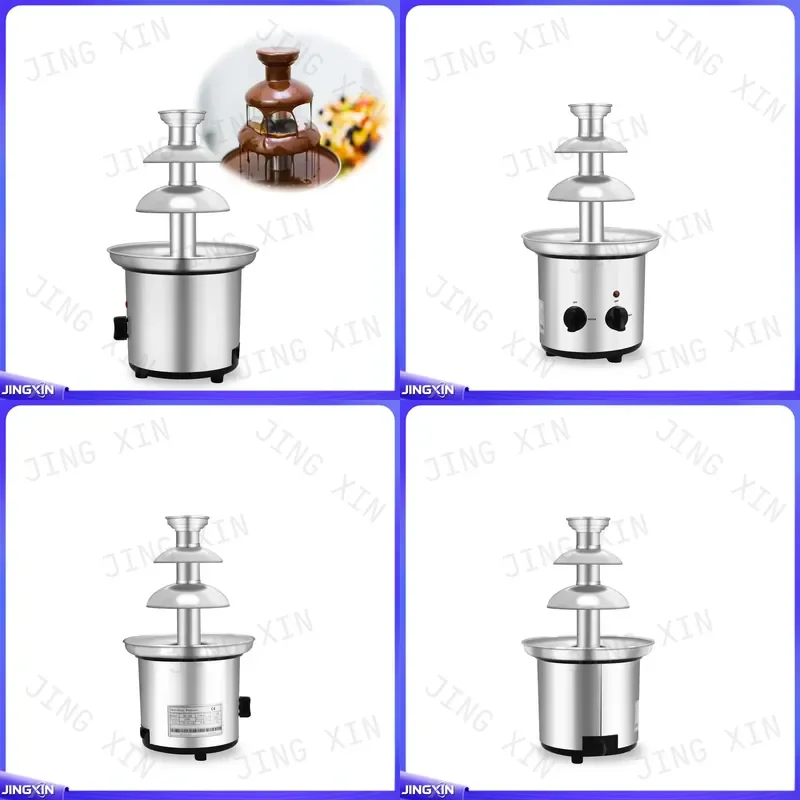 Custom for Mini Electric 3 Tier Chocolate Fondue Machine Home Restaurant Bakery Use Core Motor Component Kitchen Dessert