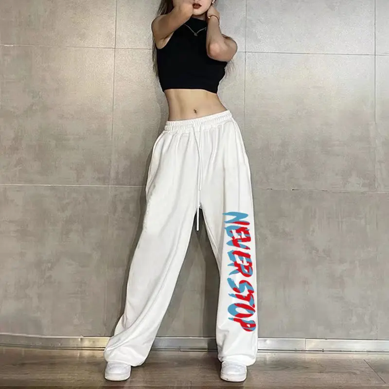 Summer New Thin Women's Loose Casual Jogging Sweatpants American Retro Hip-hop Street Dance Pants Korean Y2k Streetwear Women