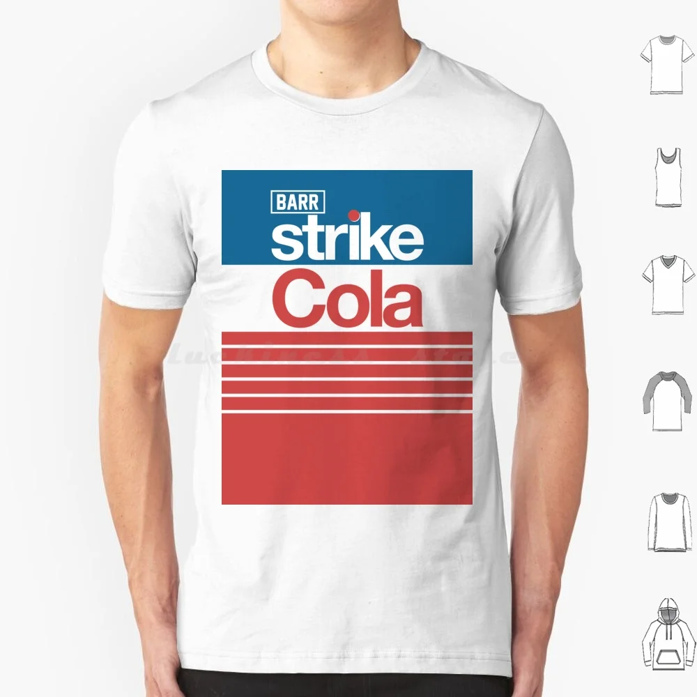 Strike Cola T Shirt Cotton Men Women DIY Print Barr Barrs Strike Cola Cola Soft Drink Pop Soda Vintage Retro Nostalgia