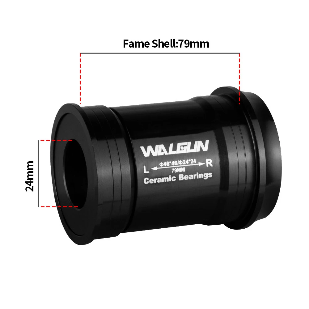 BB79 Bicycle Ceramic Bottom Bracket 24/22mm Axis Crankset for Shimano SRAM GXP Bikes Cervelo PF46 Bicycle Frame Cycling Parts