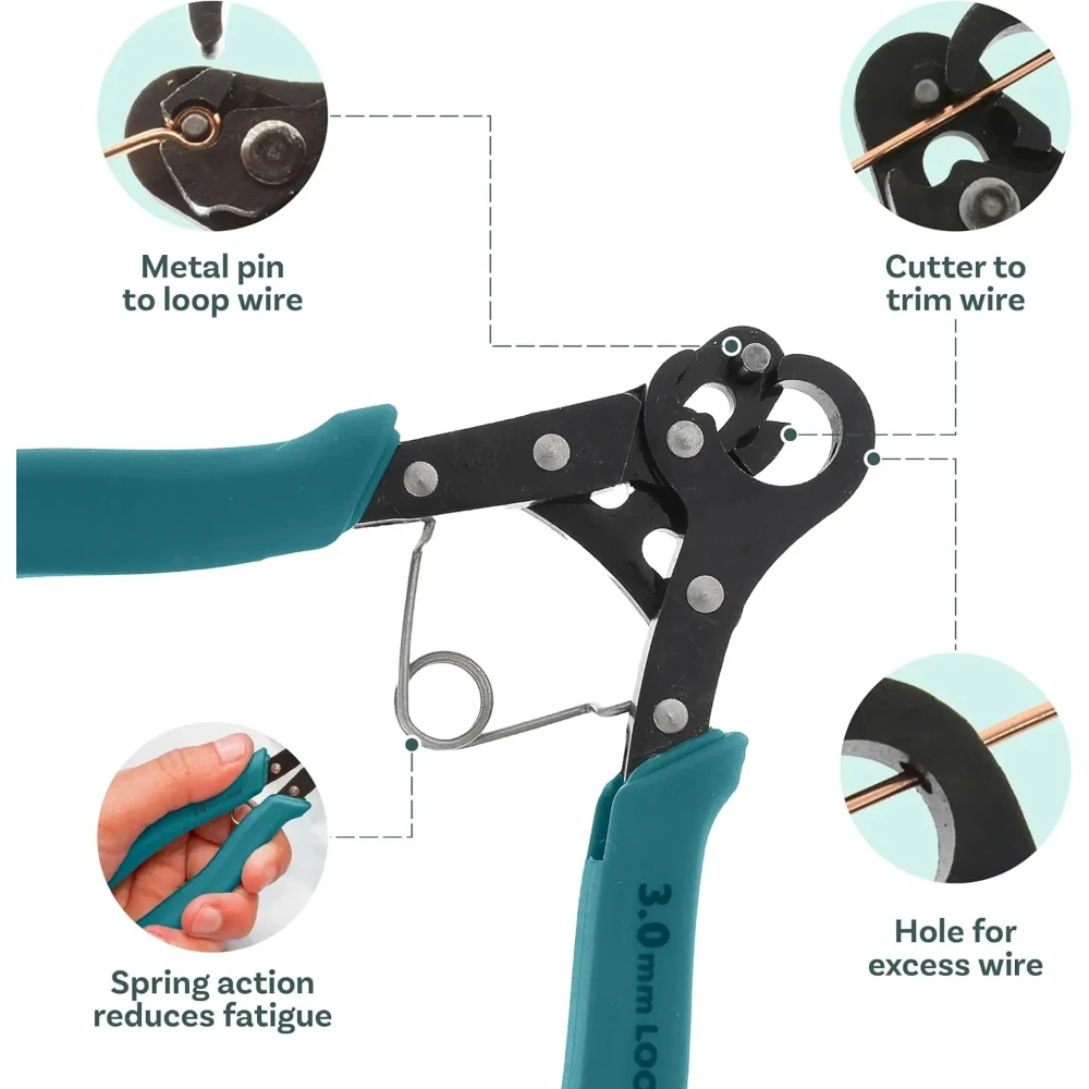 Multi Size Wire Rolling Round Nose Pliers 1.5/2.25/3mm Precision Jewelry Making Tool For Wire Bending Wrapping Ring Crafting